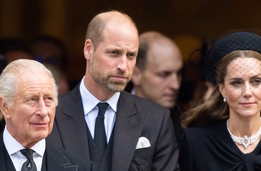 Prince William with King Charles and Princess Kate, reflecting on family challenges in 2025